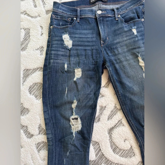 Express Cropped Legging Mia Midrise Sz 8 - Picture 2 of 5